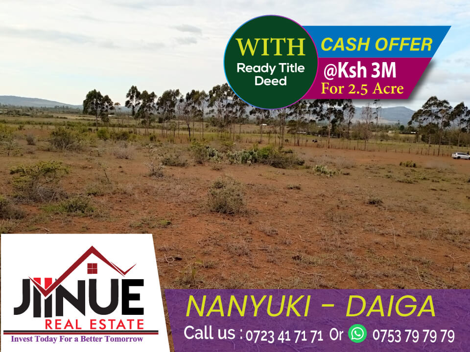 1/8th ACRE In Nanyuki Town Affordable and Genuine Land For Sale in Kenya